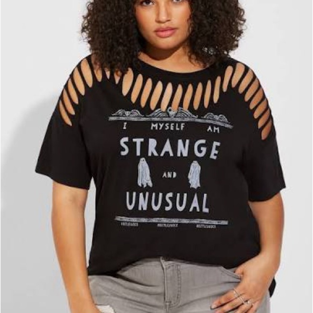 Torrid Beetlejuice Relaxed Fit Cotton Crew Tee
